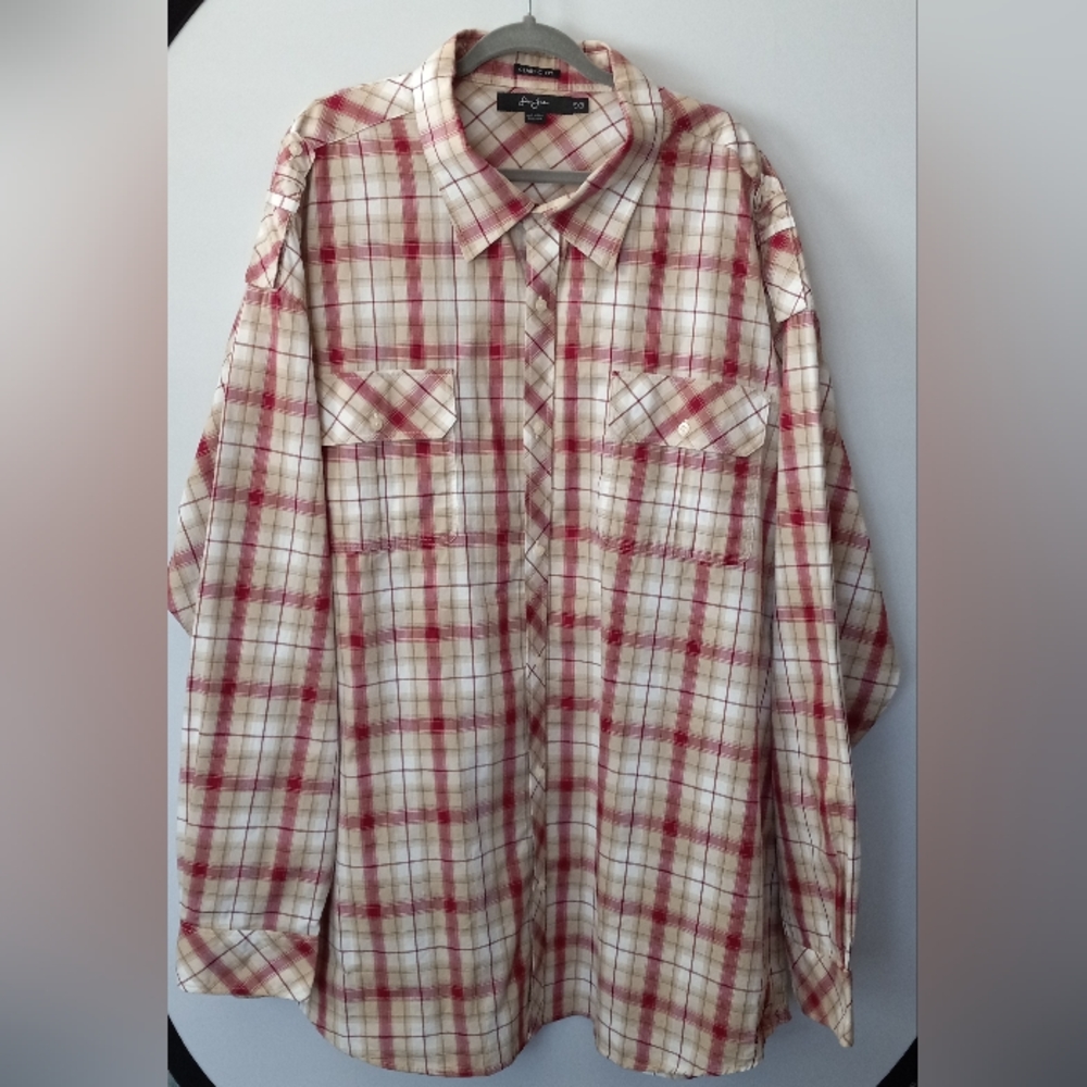 Sean John Plaid Long Sleeve Button Down Shirt